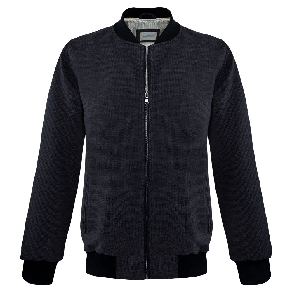 Men's Microfiber Bomber Jacket (KNT-27|BR3)       