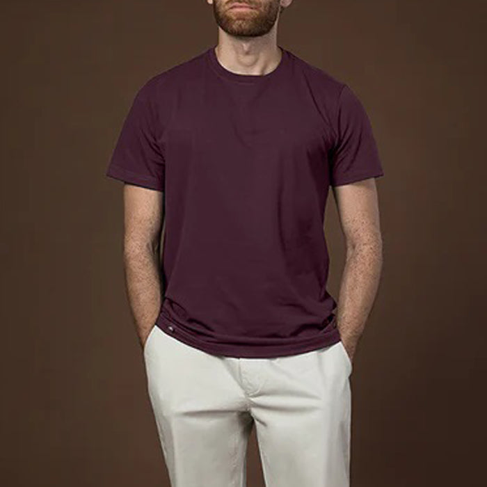 Men's Cotton Polyester Elastane T Shirt (CBJS-14/13|SLM)       