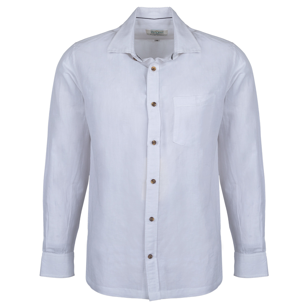 Men's Pure Linen Bushirt (LIN-1216|CLR/FSL)