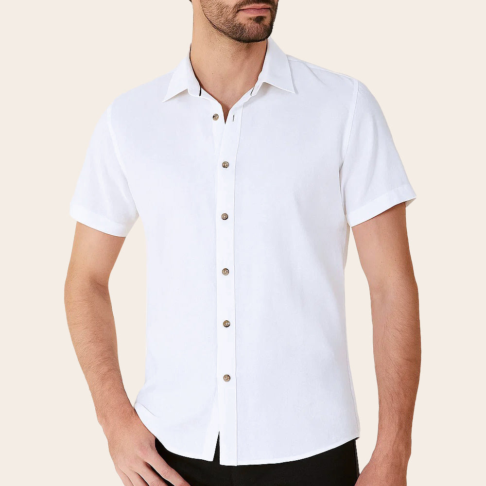Men's Pure Linen Bushirt (LIN-1029|HSP|FOLA)