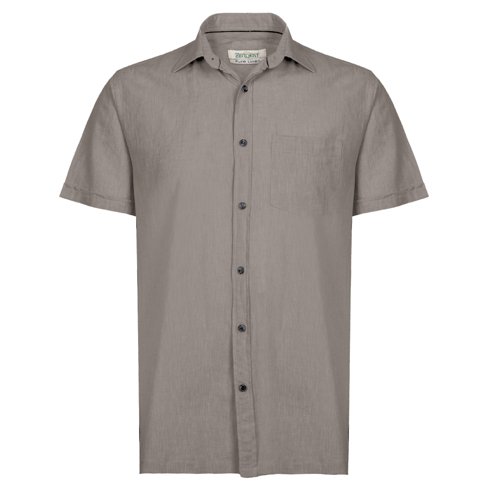 Men's Pure Linen Bushirt (LIN-1242|CLR/HSP|FOLA)