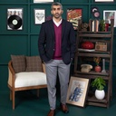 Men's Wool Blend Blazer (STR-64|TLF18)        