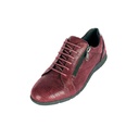 Red Textured Leather Sneaker (PAK-SER-19-10-13747-SP|MIS/1)