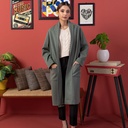 Women's Microfiber Half Coat (KNT-55|1663)       