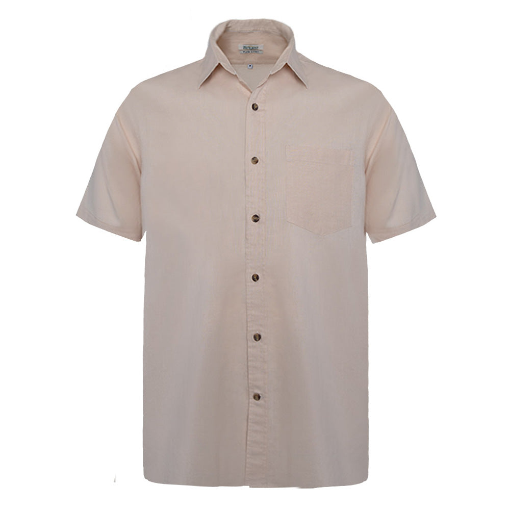 Men's Pure Linen Bushirt (LIN-1292|HSP)        