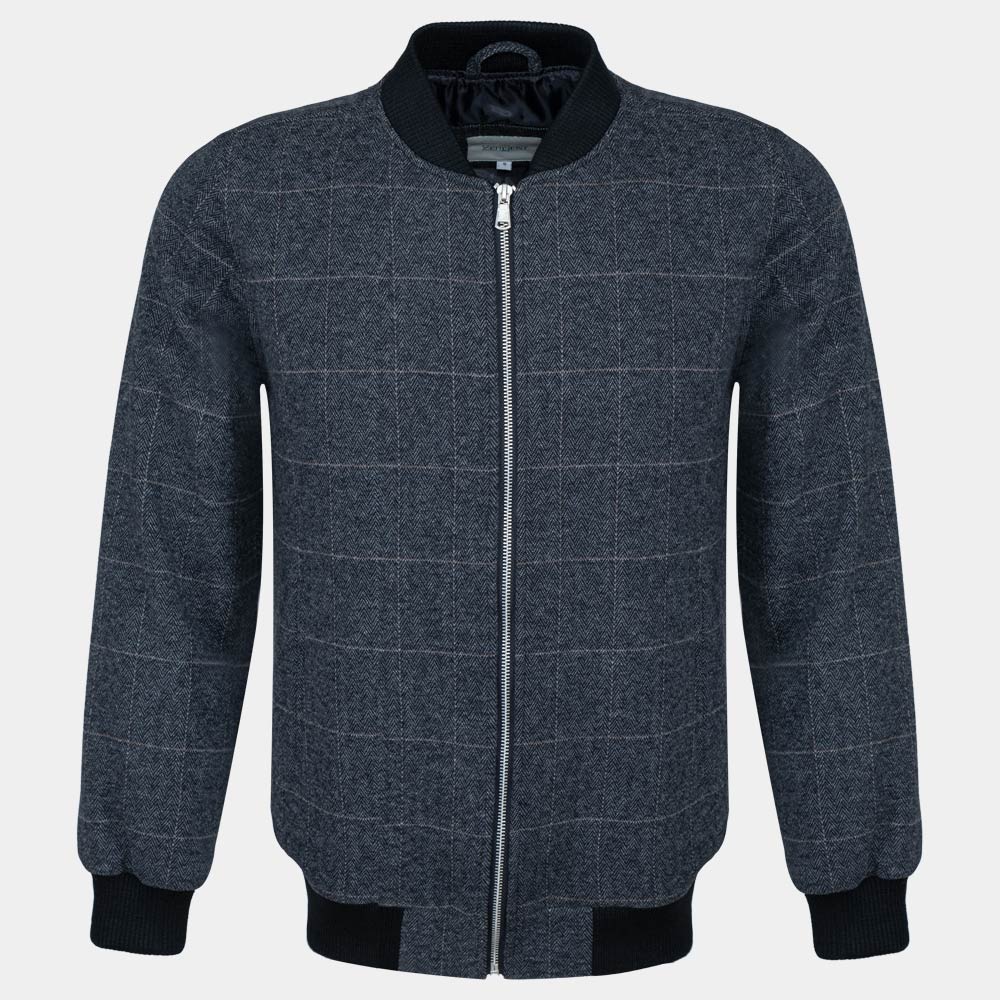Men's Microfiber Bomber Jacket (KNT-82|BR3)       