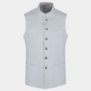 Men's Pure Linen Waist Coat (LIN-1448|REG)       