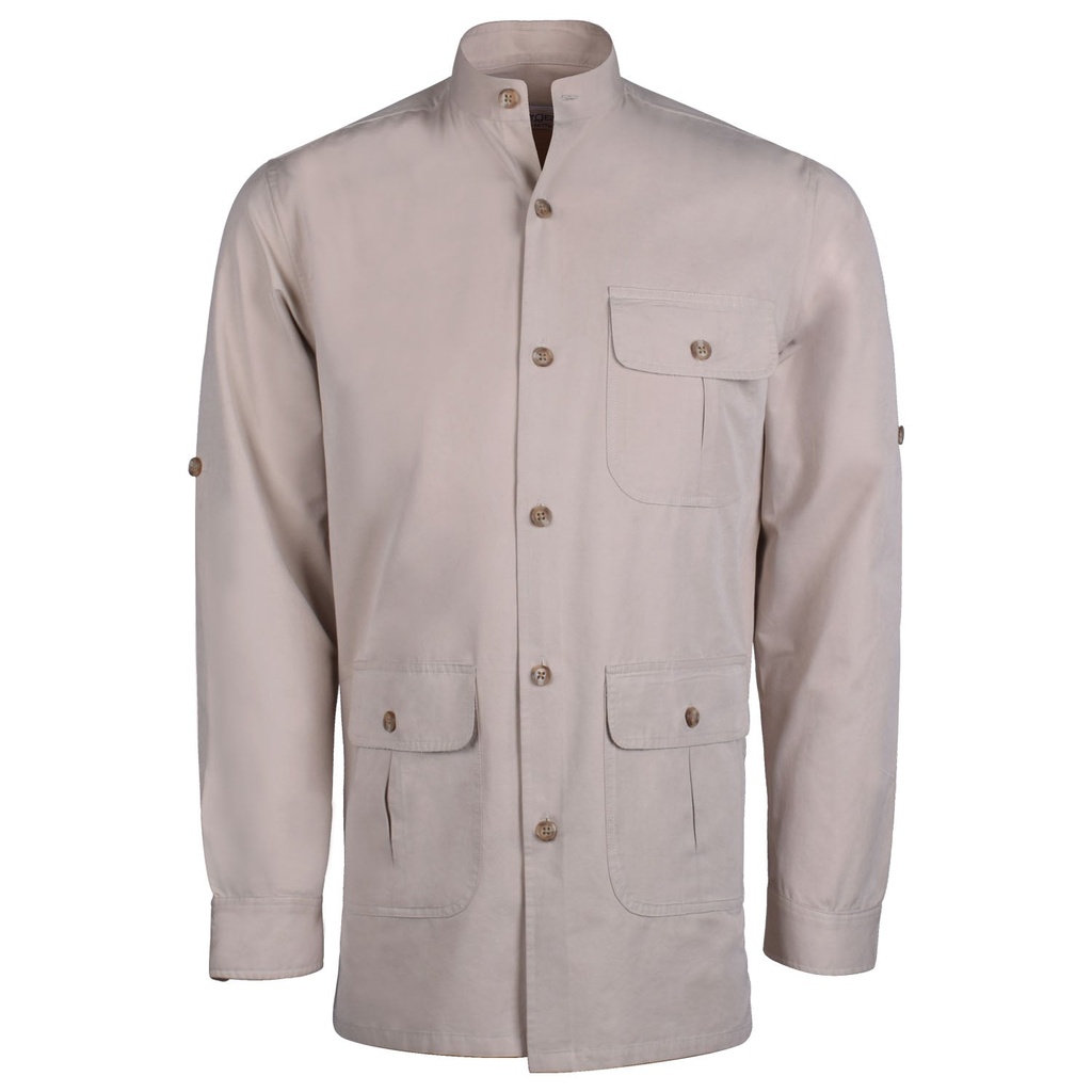 Men's Pure Cotton Bush Coat (CTN-479|CLR/FSL)
