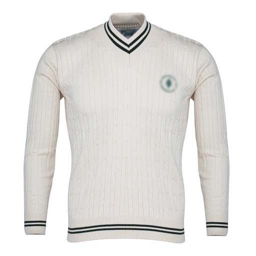 Dartmouth (Crème cricket with Dartmouth embroidery)