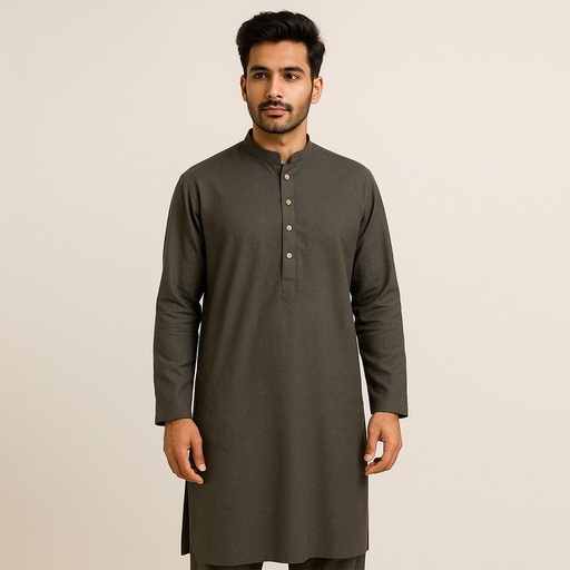 Men's Pure Linen Kurta (LIN-1451|KRT/1)        