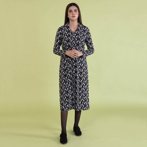 Women's Viscose Polyester Elastane Dresses (PVJS-3|1648|FOLA)