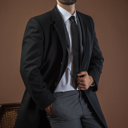 Men's Wool Blend Over Coat (BL-125|NCH)       