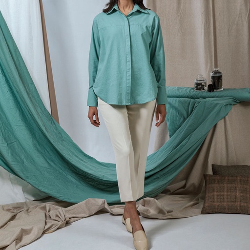 Women's Pure Linen Top (LIN-1220|1701)        