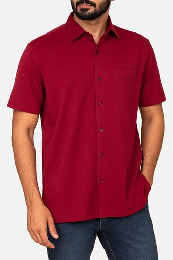 Men's Cotton & Tencel Bushirt (PKPV-6|CLR/HSP|FOLA)