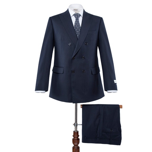 Men's Super Fine Wool Blend Suit (ABS-130|TLF18/DB)        