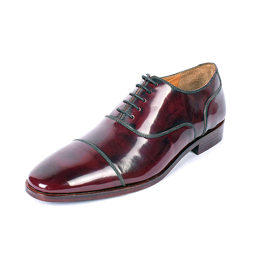 [UNI-2320|UNI0|0] Brown Patent Leather Cap Toe Oxford (UENT-MW-11|MIS/1)