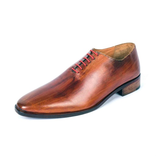 [UNI-2322|UNI0|0] Brown Patent Leather Whole Cut Oxford (UENT-MW-13|MIS/1)