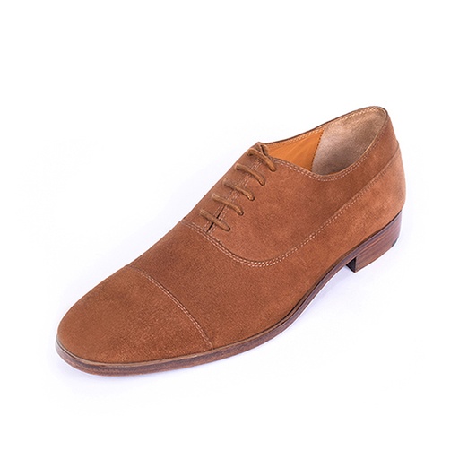 [UNI-2331] Brown Suede Cap Toe Oxford (UENT-MW-22|MIS/1)