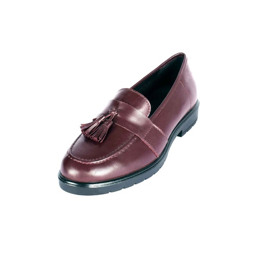 [UNI-2353|UNI0|0] Red Plain Leather Loafer (PAK-SER-16-11-7610-SP|MIS/1)