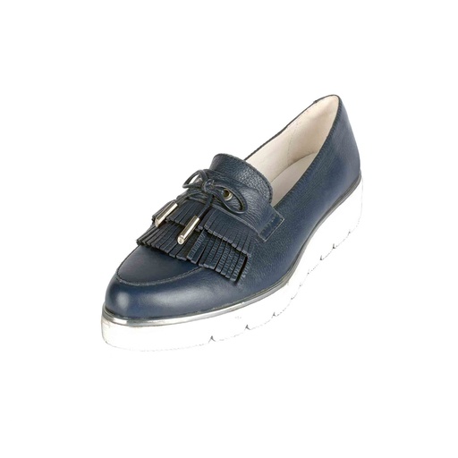 [UNI-2361|UNI0|0] Blue Plain Leather Loafer (PAK-SER-19-09-13327|MIS/1)
