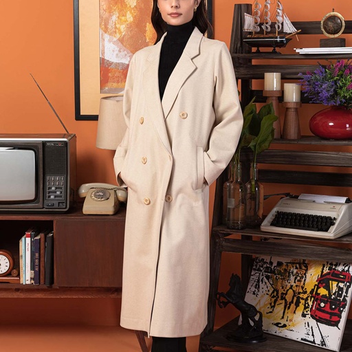 Women's Microfiber Over Coat (KNT-34|1667)       