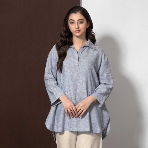Women's Pure Linen Top (LIN-1267|1720)        