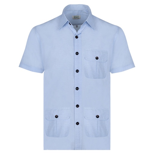 Men's Pure Linen  Bush Coat (LIN-1342|CLR/HSP)