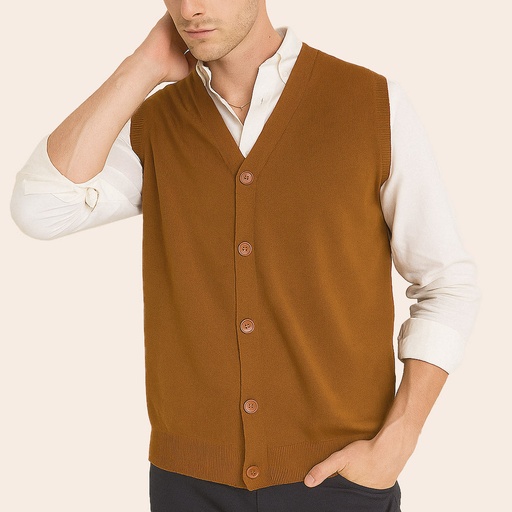 Men's Lambswool Country Cardigan (LW-077|VNK/SLL)        