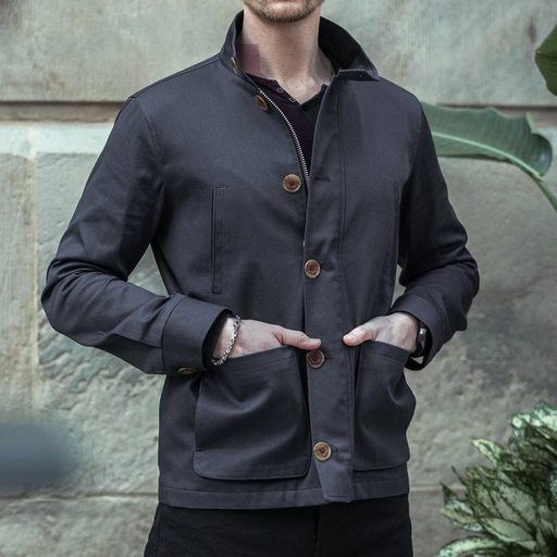 Men's Pure Cotton Zipper Jacket (CTN-772|DRL)       